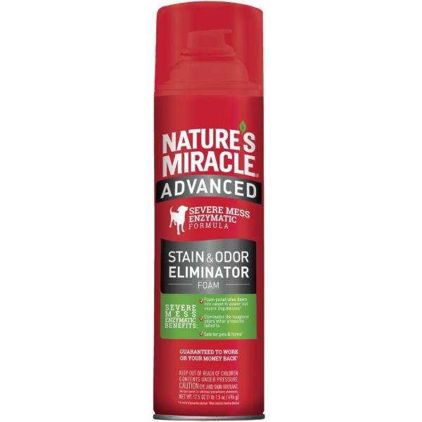 Фото - Засіб для видалення плям для тварин 8in1 Nature's Miracle Advanced Stain and Odor Eliminator з посиленою формулою 518 мл (18065969460)