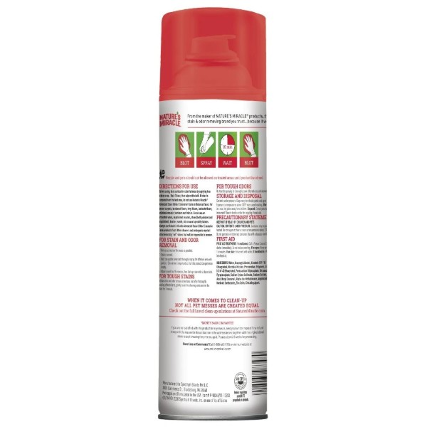 Фото - Засіб для видалення плям для тварин 8in1 Nature's Miracle Advanced Stain and Odor Eliminator з посиленою формулою 518 мл (18065969460)