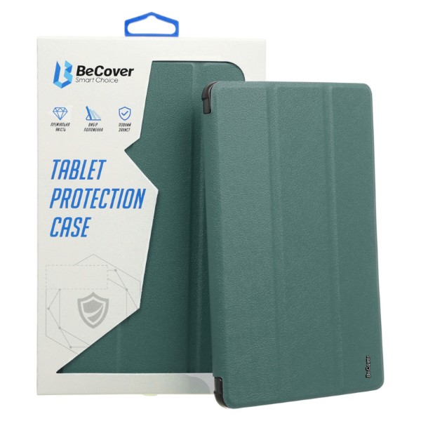 Фото - Чохол для планшета BeCover Smart Case for Samsung Galaxy Tab S9 (SM-X710/SM-X716)/S9 FE (SM-X510/SM-X516B) 11.0'' Dark Green (710410)