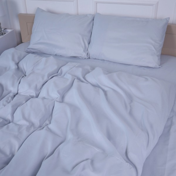 Фото - Комплект постільної білизни дитячий MirSon №14-4102 Glacier Gray Mikrosatin Premium Однотонний 110х140 см (2200007230242)