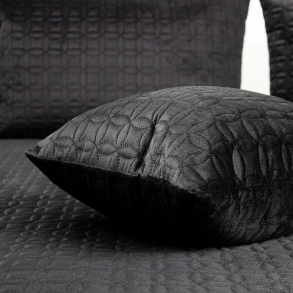 Фото - Покрывало полуторное ТЕП VELOUR 150х210 см Черный/Мозаика (4-00515_36188)