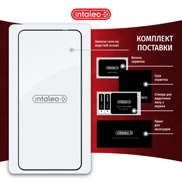 Фото - Защитное стекло для смартфона Intaleo Full Glue for Xiaomi Redmi K60 Black (1283126589867)