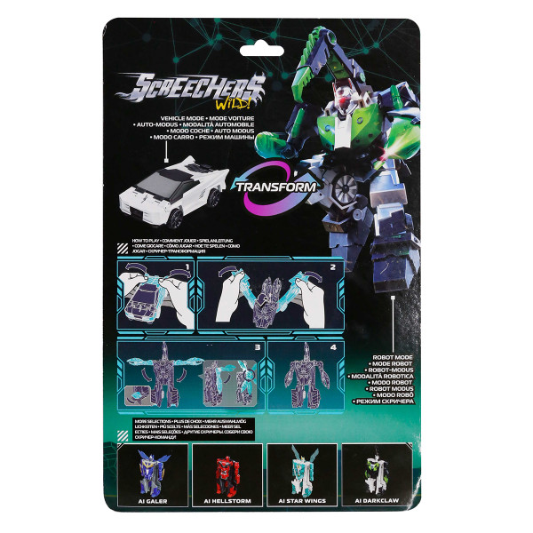 Фото - Робот-трансформер Screechers Wild! S5 – ДАРККЛО (EU686154)
