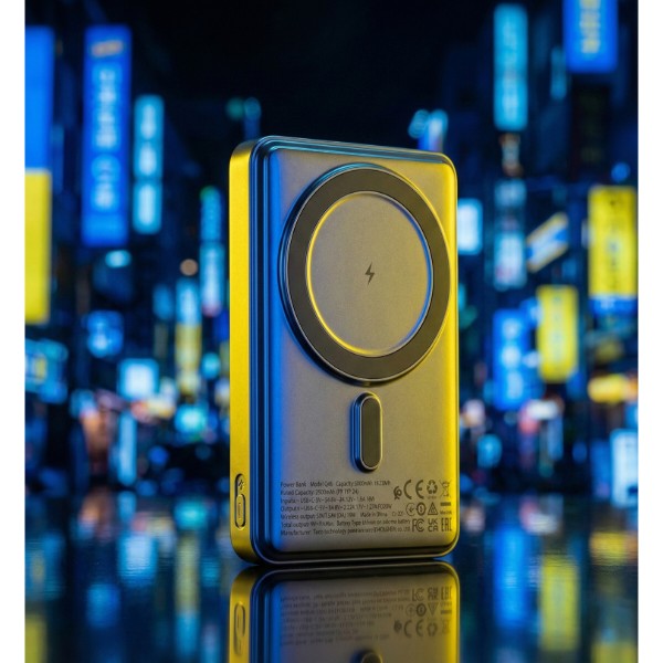 Фото - Батарея мобильная HOCO Q46 Title PD20W Magnetic 5000 mAh Grey (714988)