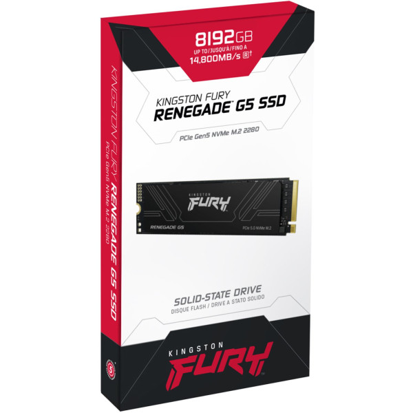 Фото - SSD-накопитель внутренний Kingston M.2 8TB PCIe 5.0 FURY Renegade (SFYR2D/8T1)