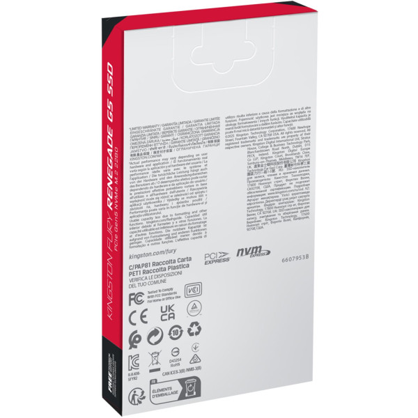 Фото - SSD-накопитель внутренний Kingston M.2 8TB PCIe 5.0 FURY Renegade (SFYR2D/8T1)