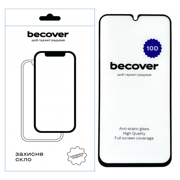 Фото - Захисне скло для смартфону BeCover Samsung Galaxy M34 5G SM-M346 10D Black (711358)