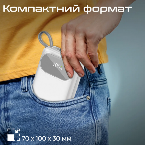 Фото - Батарея мобільна Promate 20000mAh (powerpod-20.white)