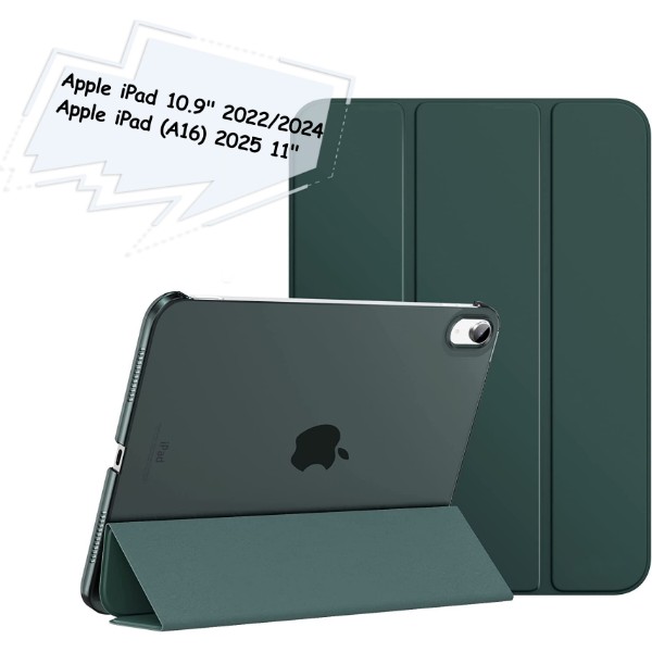 Фото - Чехол для планшета BeCover Tri Fold Hard for Apple iPad 10.9" (2022/2024)/iPad (А16) 2025 11" Dark Green (713319)