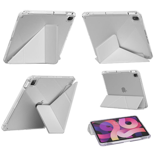 Фото - Чехол для планшета BeCover Ultra Slim Origami Transparent с креплением Apple iPad Air 11" M4 2026 Gray (715184)