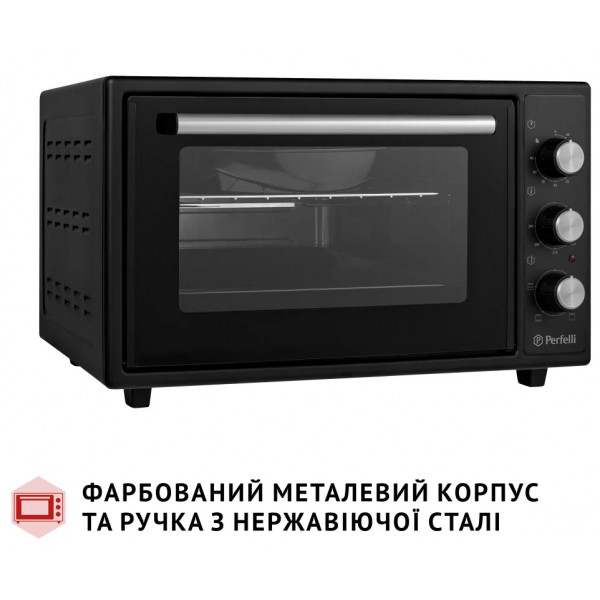 Фото - Піч електрична Perfelli MIRAGE 37 BLACK