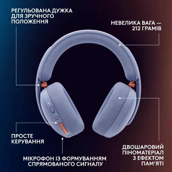 Фото - Гарнитура беспроводная игровая Logitech G325 LightSpeed Lilac (981-001538)