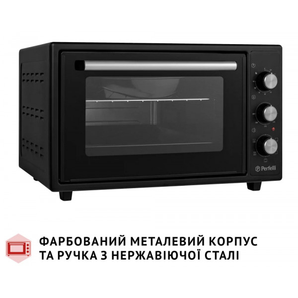 Фото - Піч електрична Perfelli TRIMO 37 BLACK