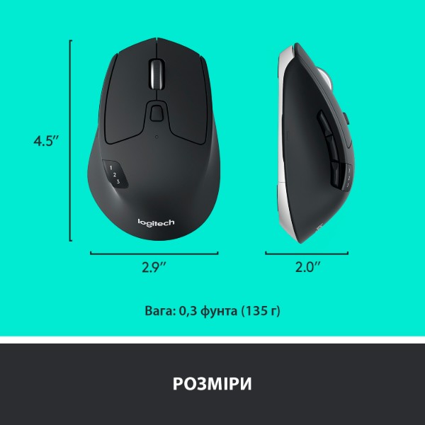 Фото - Мышь беспроводная Logitech M720 Triathlon USB Black (910-004791)