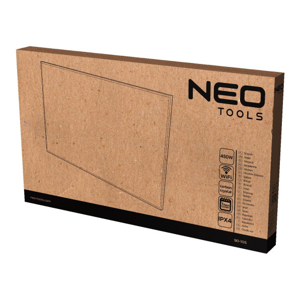 Фото - Обігрівач інфрачервоний Neo Tools 450Вт 90х50х3.6 см White (90-105)