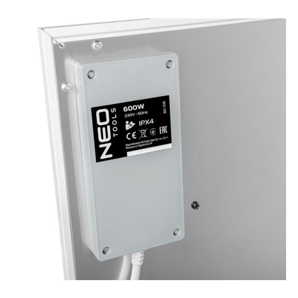 Фото - Обігрівач інфрачервоний Neo Tools 600Вт 100х60х3.8 см White (90-106)