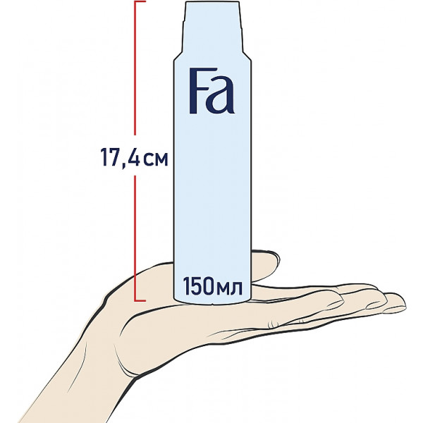 Фото - Дезодорант аерозольний Fa Men Xtreme Invisible 150 мл (9000100760546)