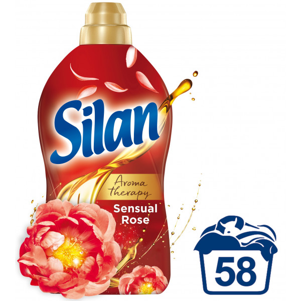 Фото - Ополіскувач для білизни Silan Ароматерапия Чувствительная Роза 1.45 л (9000101385250)