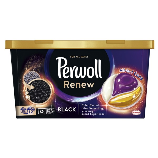 Фото - Капсулы для стирки Perwoll д/темных и черных вещей 12шт