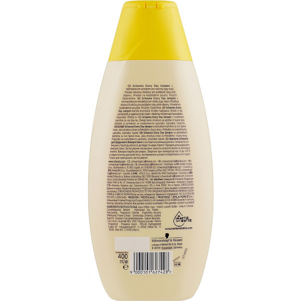 Фото - Шампунь жіночий Schauma Щоденний догляд з екстрактом ромашки 400 мл (9000101627428)