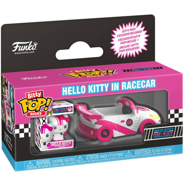 Фото - Набір ігрових фігурок FUNKO POP! Rides серії Sanrio - ХЕЛЛОУ КІТТІ Ш ГОНОЧНИЙ АВТОМОБІЛЬ (90111)