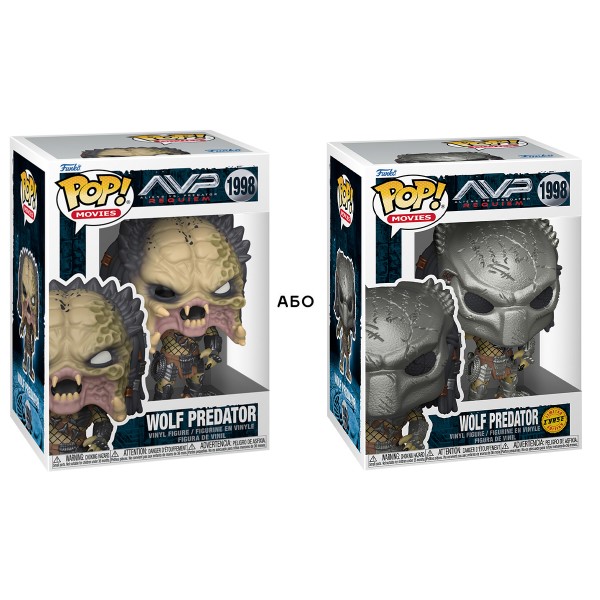 Фото - Колекційна фігурка FUNKO POP! серії Чужі проти Хижака S3 - ХИЖНИК (WOLF) (W/CH) в асортименті (90242)
