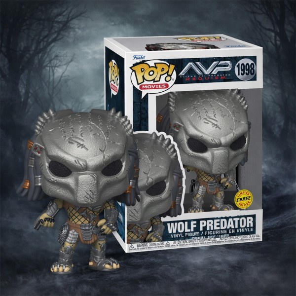 Фото - Колекційна фігурка FUNKO POP! серії Чужі проти Хижака S3 - ХИЖНИК (WOLF) (W/CH) в асортименті (90242)