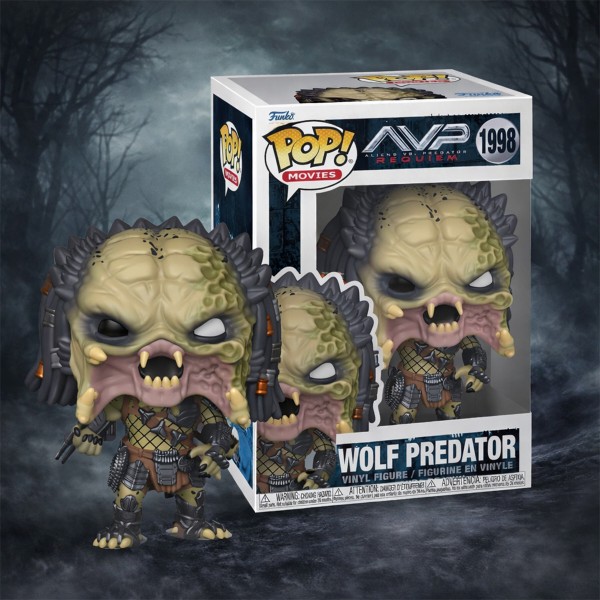 Фото - Колекційна фігурка FUNKO POP! серії Чужі проти Хижака S3 - ХИЖНИК (WOLF) (W/CH) в асортименті (90242)