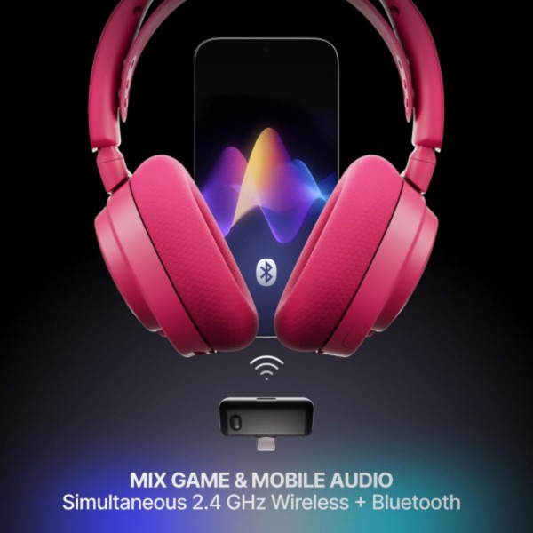Фото - Гарнітура бездротова ігрова SteelSeries Arctis Nova 7 Gen 2 Wireless Magenta (61732)