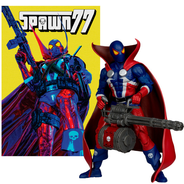 Фото - Колекційна фігурка McFarlane Toys SPAWN 77 with Comic 18 см (90421-INT)