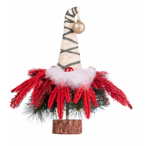 Фото - Ялинка декоративна YES! Fun засніжена червоним снігом 47 см (904266)