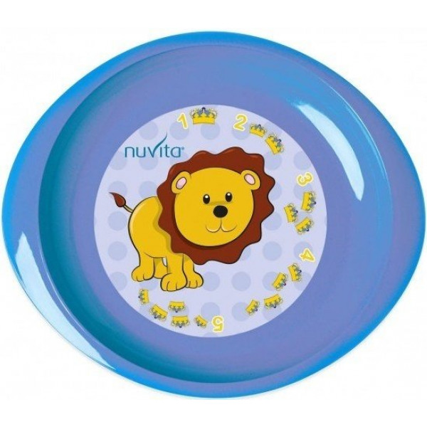 Фото - Набор тарелок для малыша Nuvita мелкие, 3 шт. синие и салатовая (NV1428Blue)