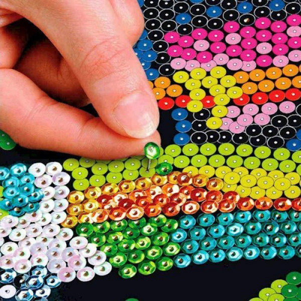 Фото - Набір для творчості з паєток Sequin Art Кекси Blue (SA1130)