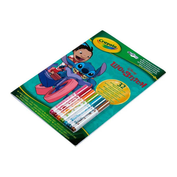 Фото - Раскраски Crayola Lilo & Stitch 32 стoр. 1 и 7 фломастеров (04-0865G)