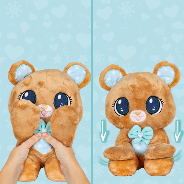 Фото - Мягкая игрушка животное Peekapets КОРИЧНЕВЫЙ МЕДВЕДЬ (907867)