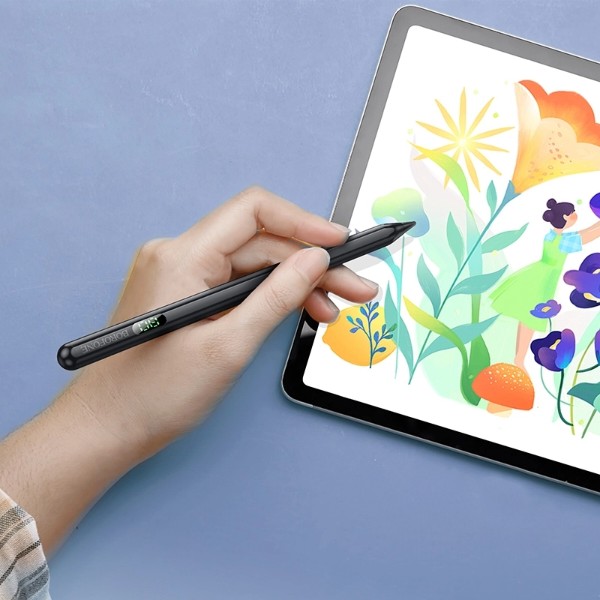 Фото - Стилус BOROFONE BG100 Universal active capacitive pen with digital display Black (6941991115950)