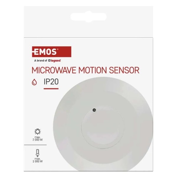 Фото - Дротовий датчик руху EMOS GS21111 мікрохвильовий IP20 2000W
