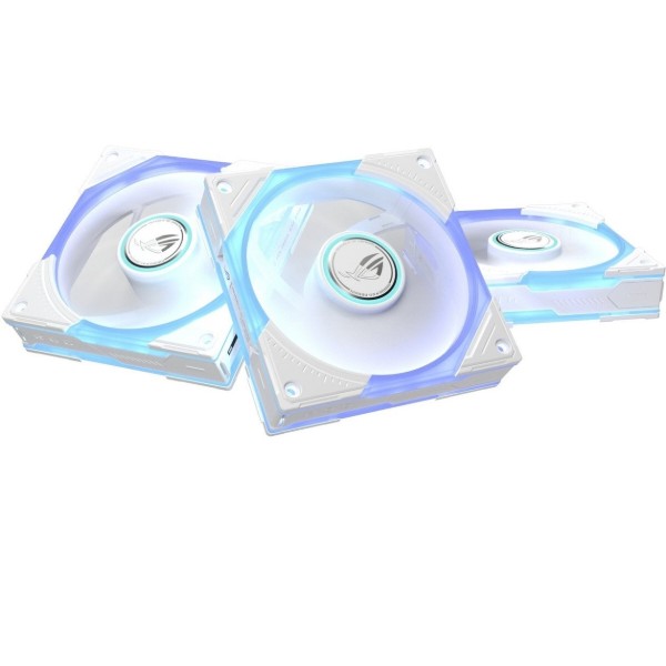 Фото - Корпусний вентилятор Asus ROG Eurux GR120 FAN ARGB White 3in1 (90DA00J3-B09020)