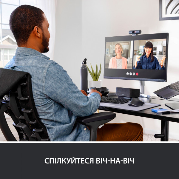Фото - Веб-камера для комп'ютера Logitech BRIO 500 Graphite (960-001422)