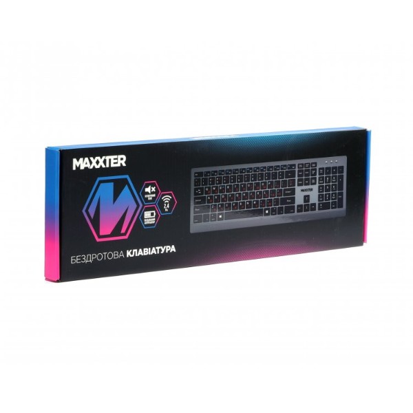 Фото - Клавиатура беспроводная Maxxter KBW-01G-UA