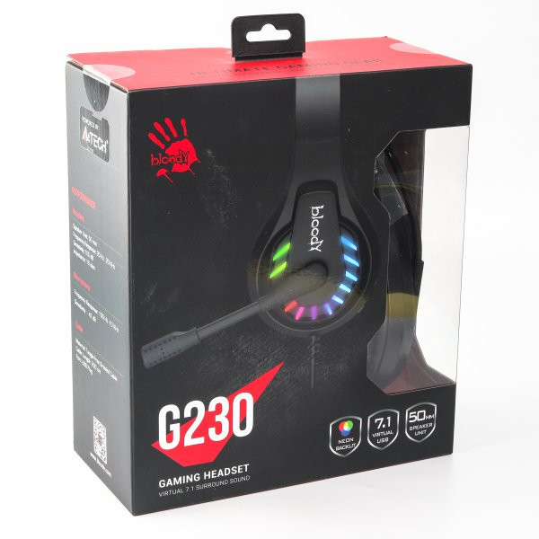 Фото - Гарнітура дротова ігрова Bloody G230 Black
