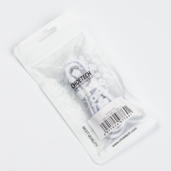 Фото - Кабель USB type A - USB type A Choetech USB 2.0 A-тато/C-тато 1m (AC0002-WH)