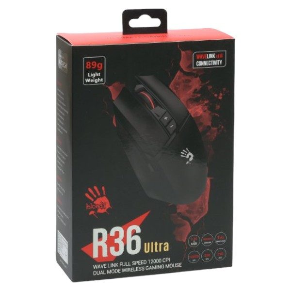 Фото - Мышь беспроводная игровая Bloody R36 Ultra (Stone Black)