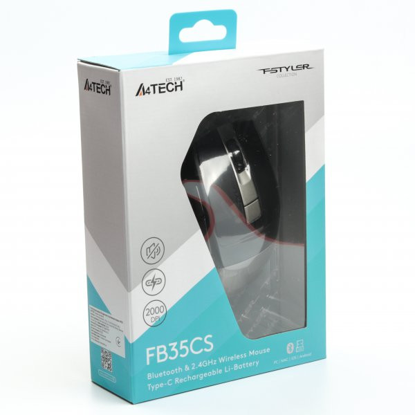 Фото - Миша бездротова A4tech FB35CS (Smoky Grey)