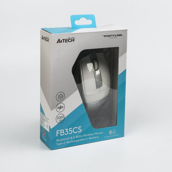 Фото - Мышь беспроводная A4tech FB35CS Icy White