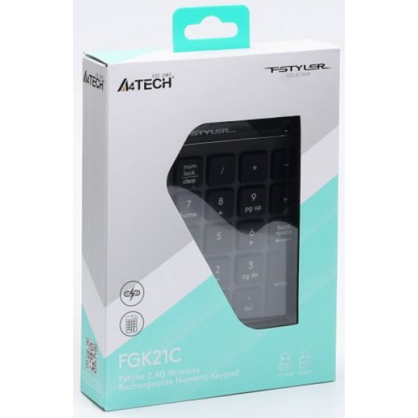 Фото - Уцінка - Клавіатура бездротова A4tech FGK21C (Grey)