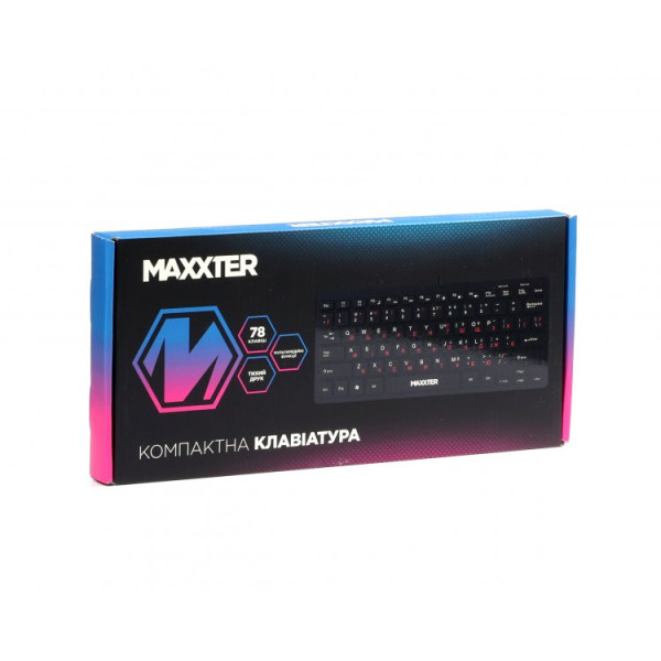 Фото - Клавіатура дротова Maxxter KBM-C01B-UA