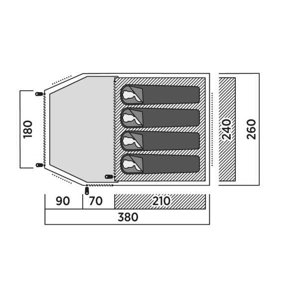 Фото - Палатка Easy Camp Lomsdal 4 (120480)