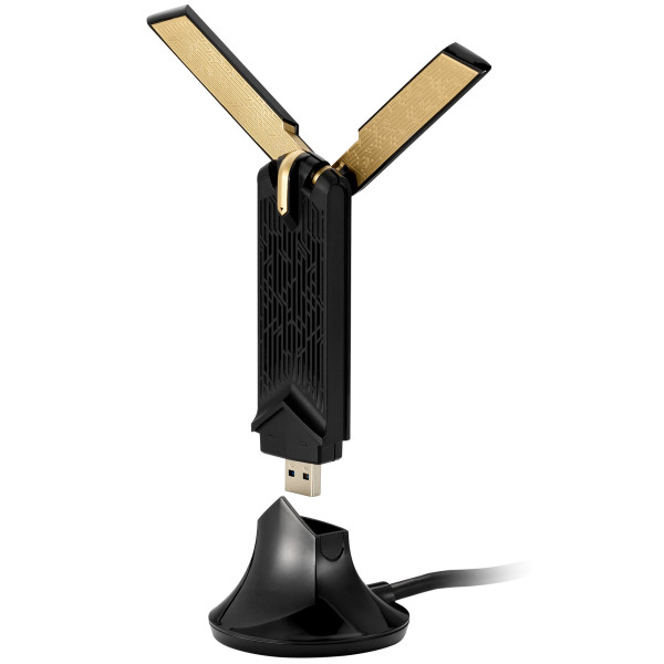 Фото - USB-адаптер мережі WiFi Asus USB-AX56 подовжувач-підставка