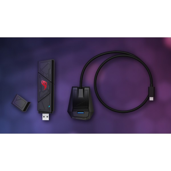 Фото - Адаптер сети WiFi Asus USB-BE92 BE6500 (90IG09I0-MO0B00)